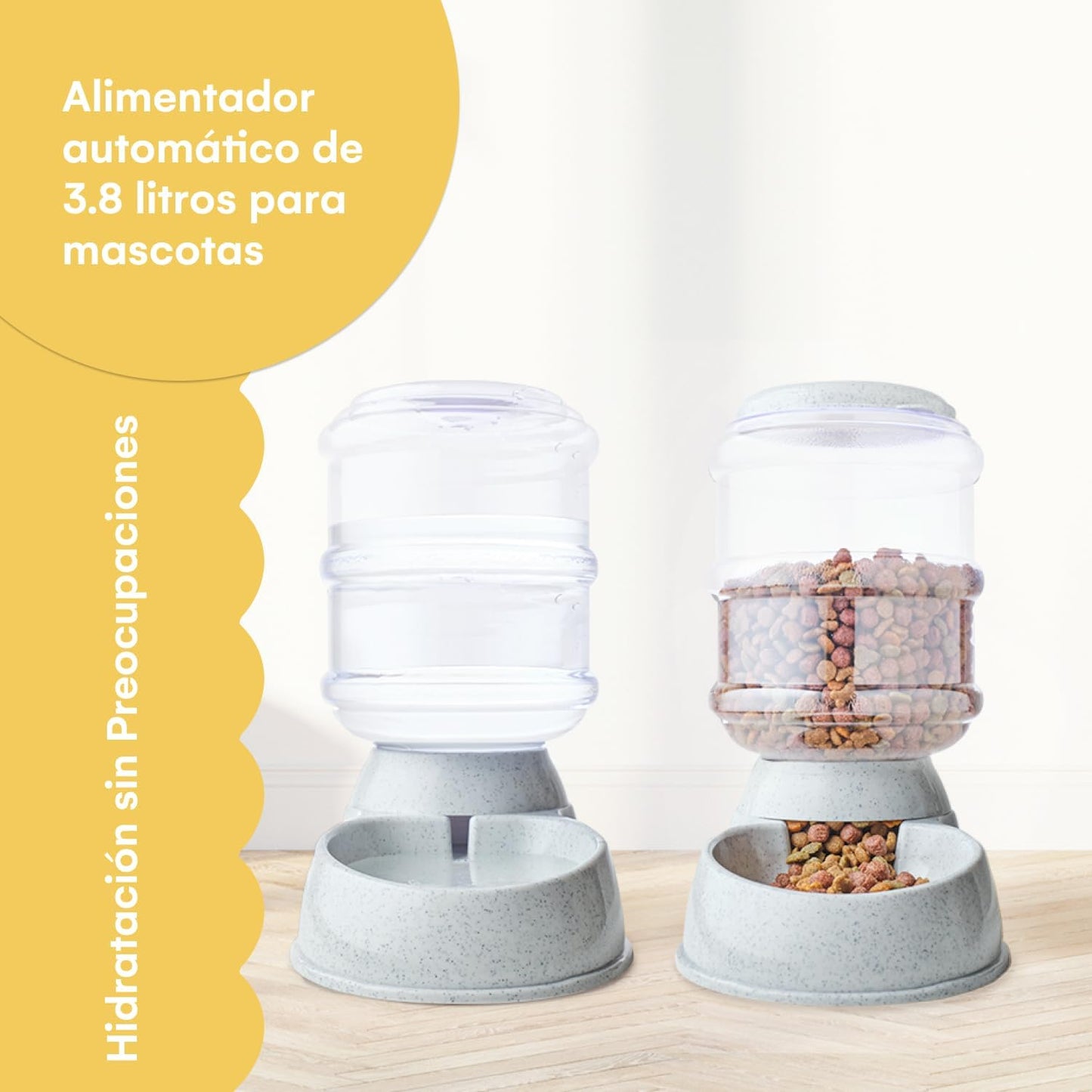 Automatic Pet Feeder | Food Dispenser for Cats and Dogs - Gravity Feeder - Automatic Cat Feeder/Dog Feeder - Dog and Cat Feeding Supplies